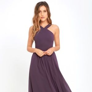 Air of Romance Dusty Purple Maxi Dress/Gown